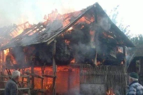 Zaqatalada 20 ton ot bağlaması yandı