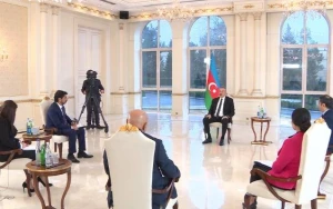 İlham Əliyev yerli televiziya kanallarına müsahibə verdi - YENİLƏNDİ (FOTO+VİDEO)