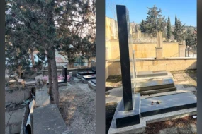 Qəbiristanlıqdan oğurluq edənlər tutulub - VİDEO