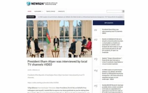 Prezident müsahibəsi xarici KİV-lərdə - FOTOLAR