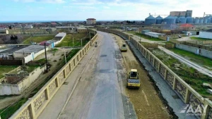 Giləzi-Xızı avtomobil yolu əsaslı təmir olunur - VİDEO/FOTO