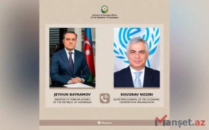 Ceyhun Bayramov ilə Xusrav Noziri arasında telefon danışığı olub