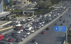 Bakının bu yollarında sıxlıq var 