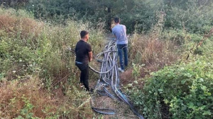 65 min dəyərindəki elektrik kabelini kəsdilər
