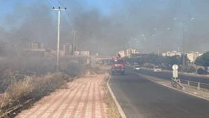 Polis buğda sahəsini yanğından xilas etdi