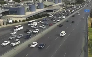 Bakıda bu yollarda sıxlıq var - SİYAHI