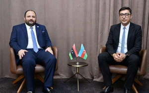 Fərid Qayıbov liviyalı nazir və səfirlə görüşdü - FOTO