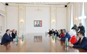 İlham Əliyev Numan Kurtulmuşu qəbul etdi