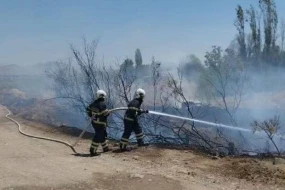 \"Naxçıvanda açıq ərazidə yanğın söndürülüb\" - FHN (VİDEO)
