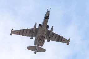 “Su-25” hücum təyyarəsinin qəzaya uğraması anı - VİDEO