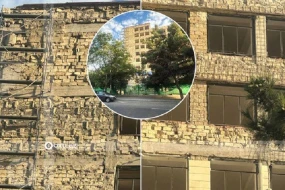 BDU-nun səliqəsiz hörgüsü: Bina sökülə bilərmi? - FOTO