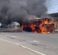 Bakıda 46 nömrəli avtobusda YANĞIN - ANBAAN VİDEO