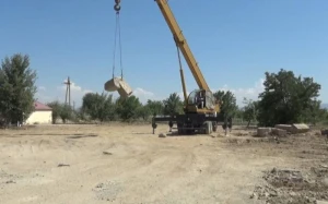 Naxçıvanda məktəb binası söküldü - FOTOLAR