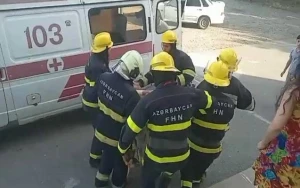 Yaşayış binasında GÜCLÜ PARTLAYIŞ: Xəsarət alan var - VİDEO