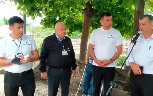 “Açıq mikrofon” aksiyası qaz xətti yeni çəkilmiş Qumux kəndində - FOTOLAR