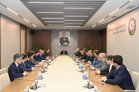 XİN-də Xələf Xələfovla görüş keçirildi