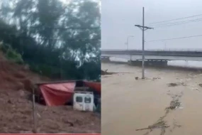 Filippində baş verən təbii fəlakətin görüntüləri - VİDEO