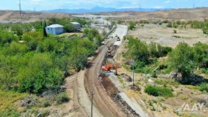 Şərqi Zəngəzurda yol təmirinə başlanıldı - VİDEO/FOTO