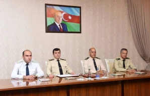 Hərbi Prokurorluq Daxili Qoşunlarla birgə Ulu Öndərin 100 illik yubileyi münasibətilə tədbir keçirdi - FOTOLAR