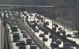 Bakıda bu yollarda tıxac var - SİYAHI