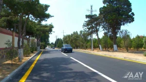 Pirallahı rayonunun Gürgən qəsəbəsində İlqar Məcidov küçəsi təmir olundu - VİDEO/FOTO