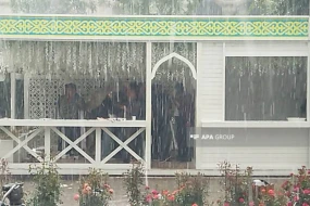 Şuşaya leysan və dolu yağdı - FOTO/VİDEO