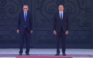 Ərdoğanın rəsmi qarşılanma mərasimi keçirildi - VİDEO