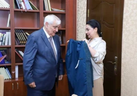 Kamal Abdulla Özbəkistanın Kokand Dövlət Pedaqoji İnstitutunun Fəxri doktoru seçildi - FOTO