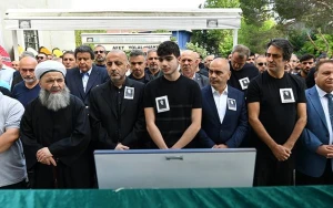 Mübariz Mənsimov atası ilə vidalaşdı - FOTOLAR