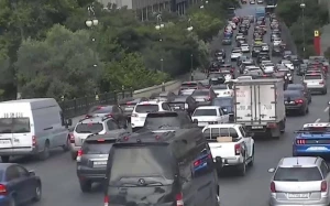 Bakıda bu yollarda sıxlıq var - SİYAHI