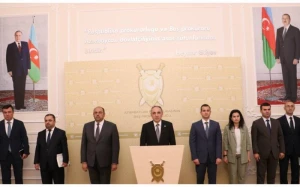 Baş Prokurorluqda dövlət qulluqçularının peşə bayramı münasibətilə tədbir keçirildi - FOTOLAR