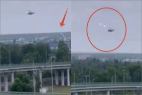 Voronejdə “Alliqator”un real döyüş şəraitində raketdən qaçma anı - VİDEO