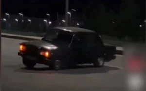 Gəncədə avtoxuliqanlıq edən şəxs saxlanıldı - FOTOLAR