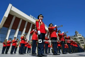 Bakıda hərbi yürüş - FOTOREPORTAJ