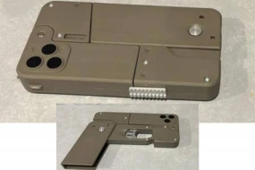 “iPhone” görünüşlü silah ələ keçirildi
