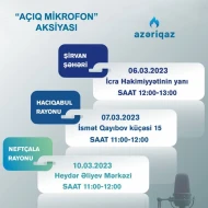 SOCAR \"Azəriqaz\" İB-nin \"Açıq mikrofon\" aksiyası davam edir