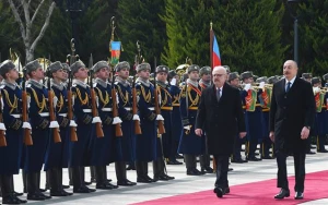 Latviya Prezidentinin rəsmi qarşılanma mərasimi oldu