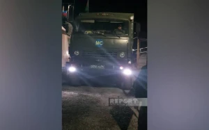 Laçın yolundan sülhməramlıların 72 avtomobili keçdi - YENİLƏNİB