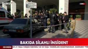 Bakıda 2 nəfərin güllələndiyi yerdən GÖRÜNTÜLƏR - VİDEO