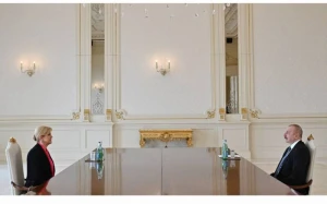 İlham Əliyev Xorvatiyanın sabiq Prezidentini qəbul etdi