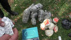 Azərbaycanda dərədən 21 kiloqram narkotik aşkarlandı - FOTO