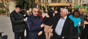 Azay Quliyev seçicilərilə görüş keçirib - FOTOLAR