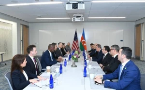 Vaşinqtonda ABŞ dövlət katibi ilə Ceyhun Bayramov arasında görüş başlayıb - FOTO