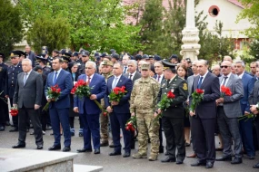 Daşkəsəndə Heydər Əliyevin 100 illik yubileyi münasibətilə təntənəli yığıncaq keçirildi - FOTOLAR
