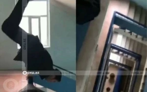 Tələbə səhlənkarlıq edərək həyatını riskə atdı - VİDEO