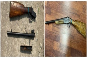 Narkotikə görə tutulan şəxsin zibillikdə gizlətdiyi tüfəng tapıldı