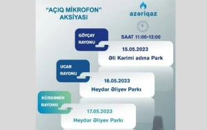 “Azəriqaz” İB-nin “Açıq mikrofon” aksiyası davam edir