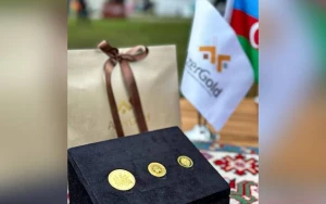 “AzerGold”un qızıl sikkə kolleksiyaları Birləşmiş Krallıqda nümayiş olundu - FOTOLAR