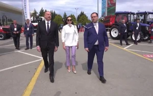 Prezidentlə xanımı Bakı Ekspo Mərkəzində sərgidə - YENİLƏNİB (FOTOLAR/VİDEO)