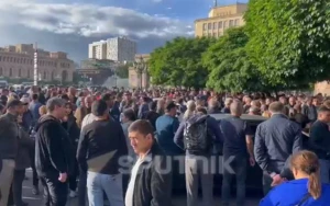İrəvanda yenidən etiraz aksiyası keçirildi
